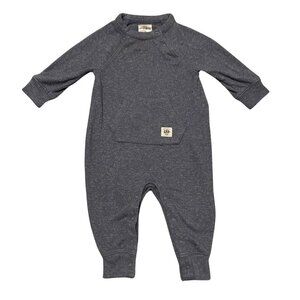Baby Gap Baby Boy's Heather Blue Soft Romper - Size 3-6 months - Like New!